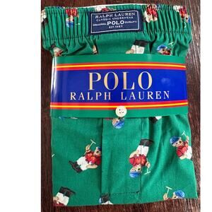 Polo Ralph Lauren Polo Bear Polo Boxer Shorts Green NWT XL Collector